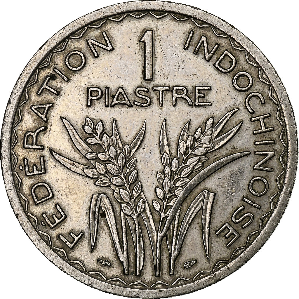 French Indochina, Piastre, 1947, Paris, Silver, AU(50-53)