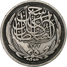 Egypt, Hussein Kamil, 10 Piastres, 1917/AH1335, Silver, VF(30-35)