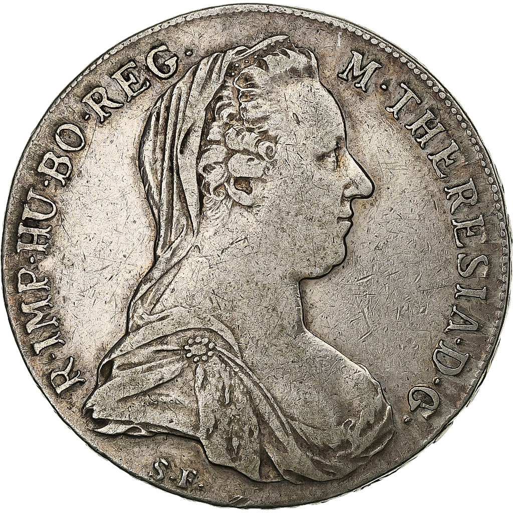 Austria, Maria Theresa, Thaler, 1780, Vienna, Restrike, Silver, VF(30-35)