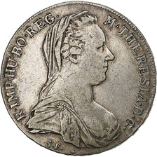Austria, Maria Theresa, Thaler, 1780, Vienna, Restrike, Silver, VF(30-35)
