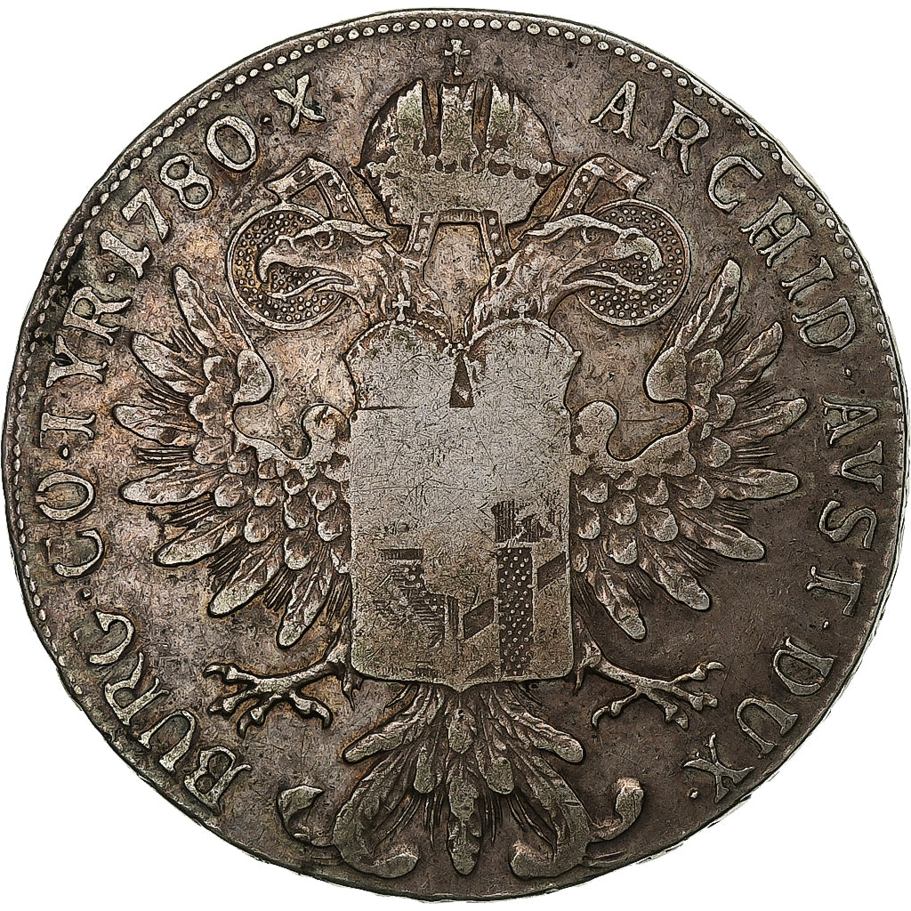 Austria, Maria Theresa, Thaler, 1780, Vienna, Restrike, Silver, VF(30-35)