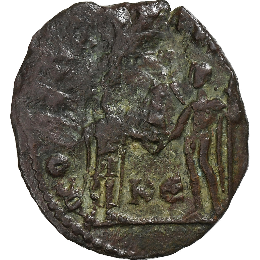 Maximianus, Follis, 295-299, Cyzicus, Double-strike, Bronze, AU(55-58), RIC:15b