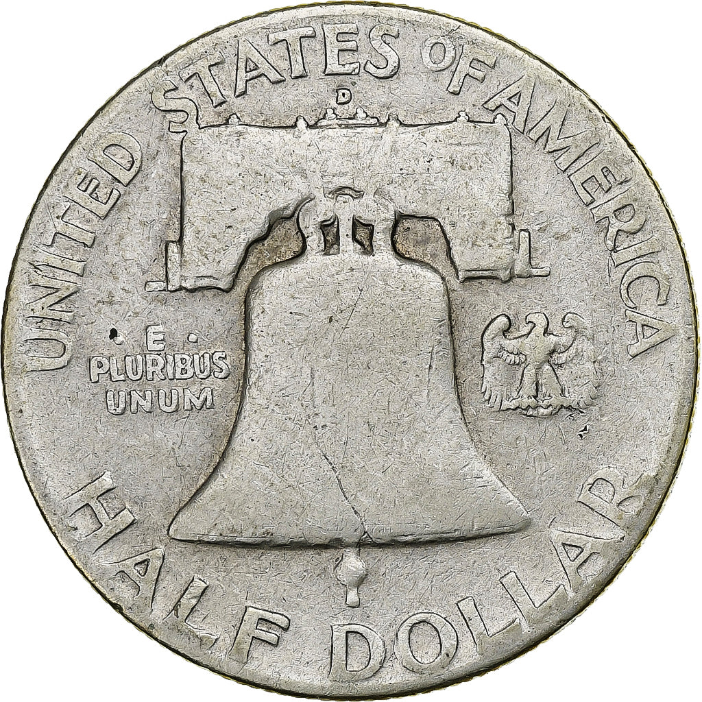 United States, Half Dollar, Franklin, 1948, Denver, Silver, VF(20-25)
