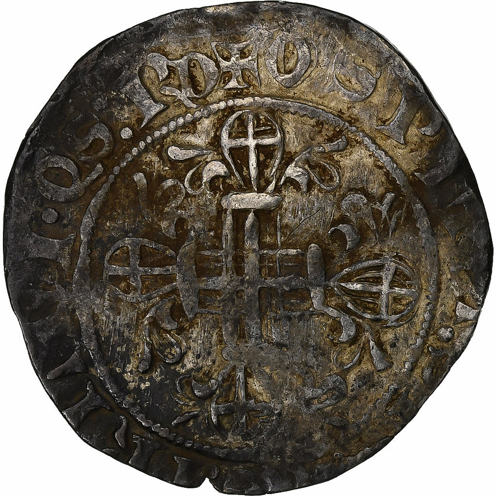 Grèce, Raymond Berenger, Gigliato, 1365-1374, Rhodes, Argent, TB+