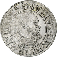 Duché de Prusse, Albert de Brandebourg, Groschen, 1535, Argent, SUP
