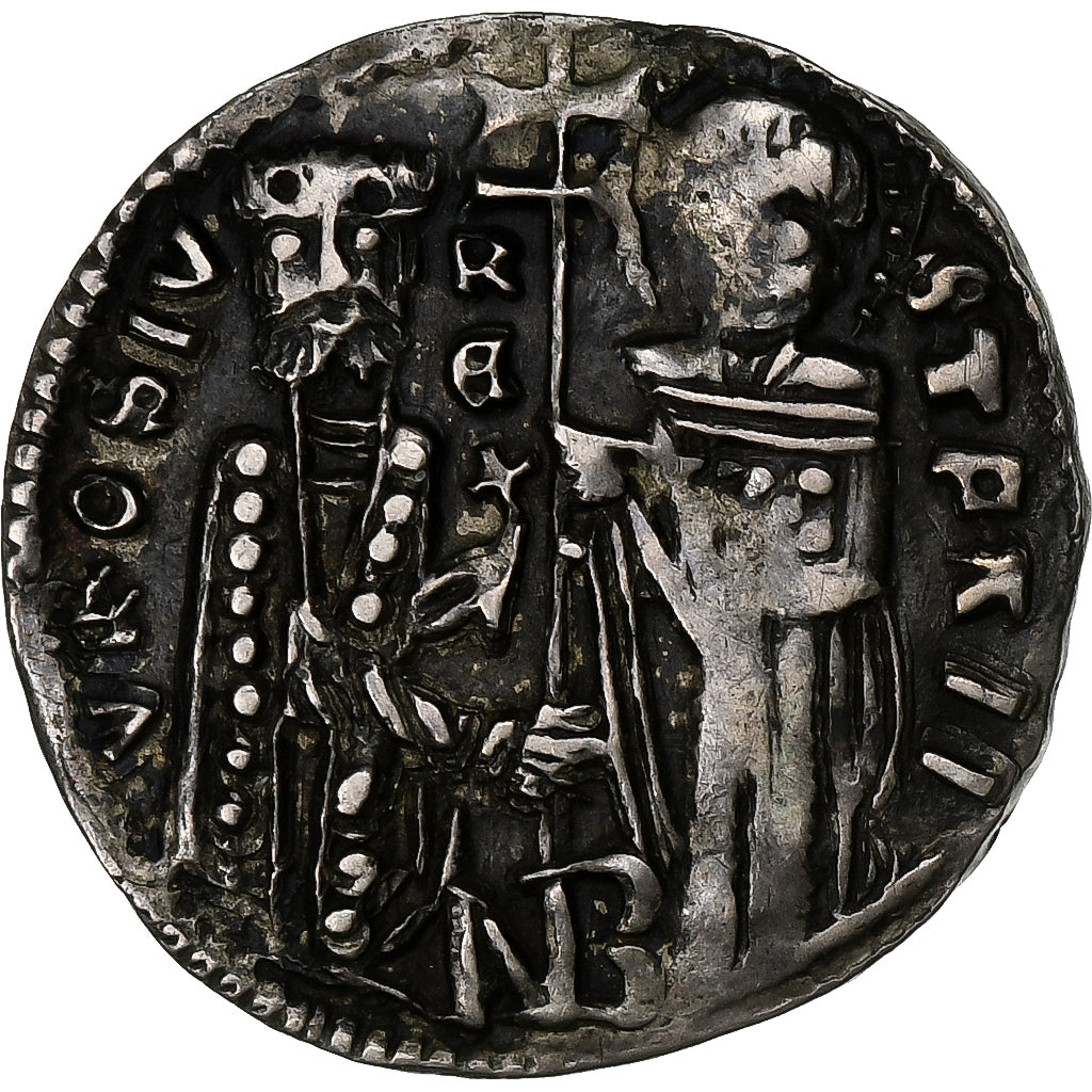 Serbia, Stefan Uros II Milutin, Dinar, 1282-1321, Silver, EF(40-45)