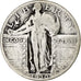 États-Unis, Quarter dollar, Standing Liberty, 1930, Philadelphie, Argent, B+