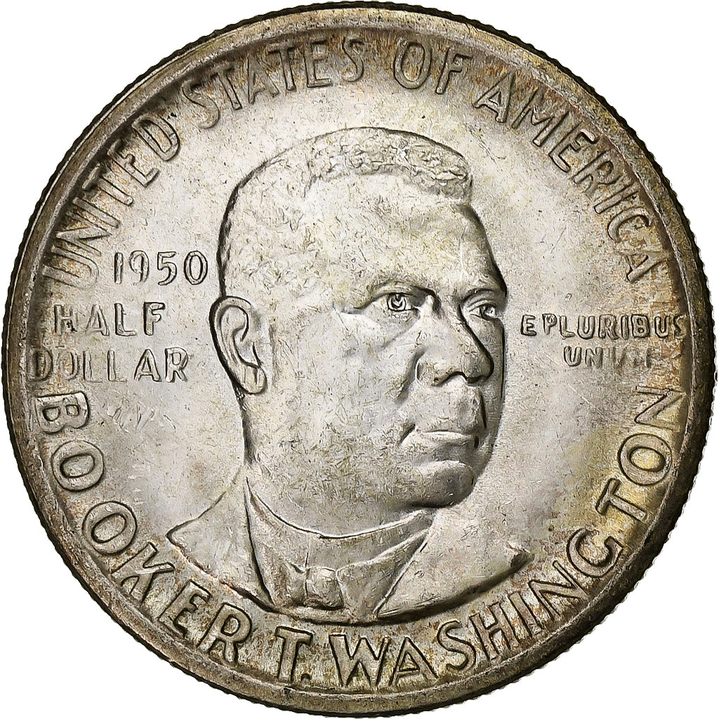 Stati Uniti, Half Dollar, Booker Washington, 1950, San Francisco, Argento, SPL-