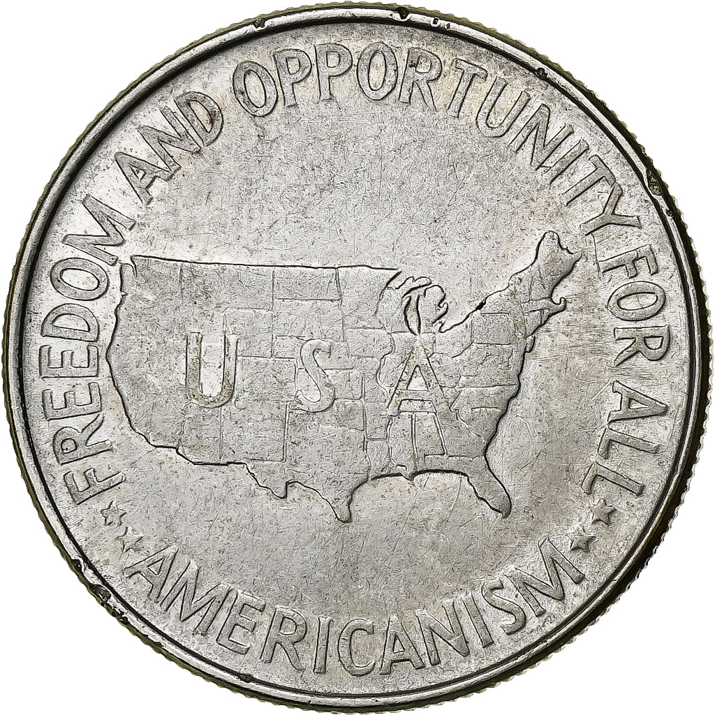 États-Unis, Half Dollar, Washington-Carver, 1952, Philadelphie, Argent, TTB+