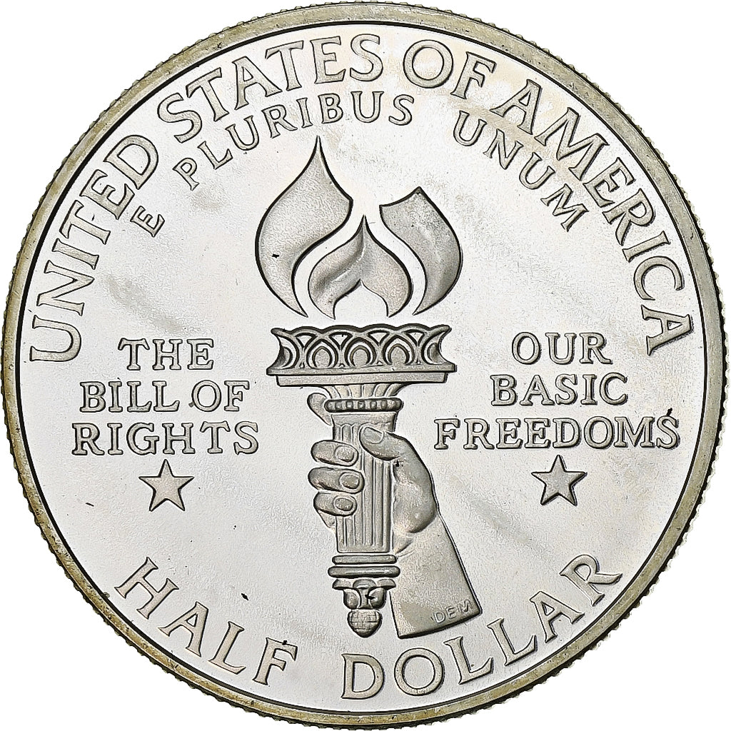 Stati Uniti, Half Dollar, James Madison, 1993, San Francisco, FS, Argento, SPL-