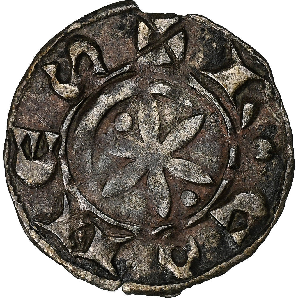 Marquisate of Provence, Raymond VI, Denier, 1194-1222, Pont-de-Sorgues, Billon