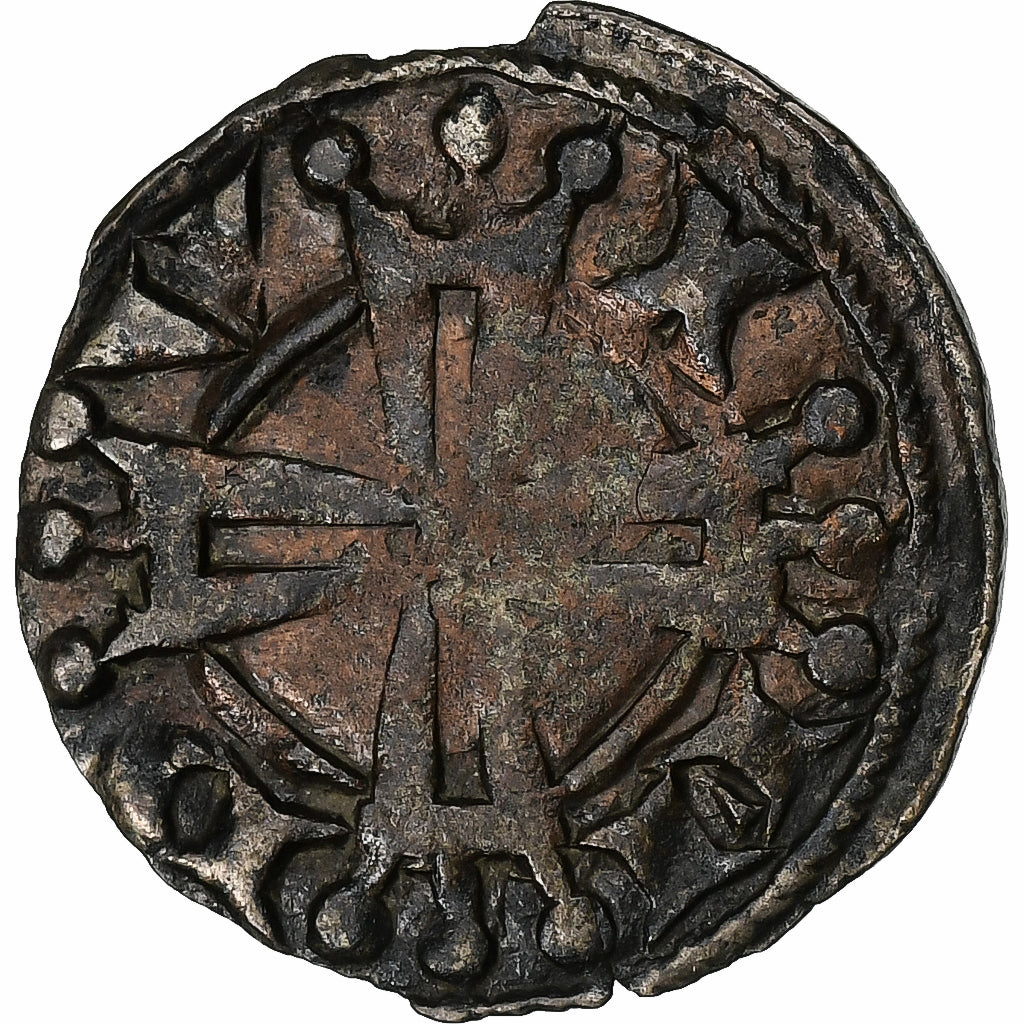Marquisate of Provence, Raymond VI, Denier, 1194-1222, Pont-de-Sorgues, Billon