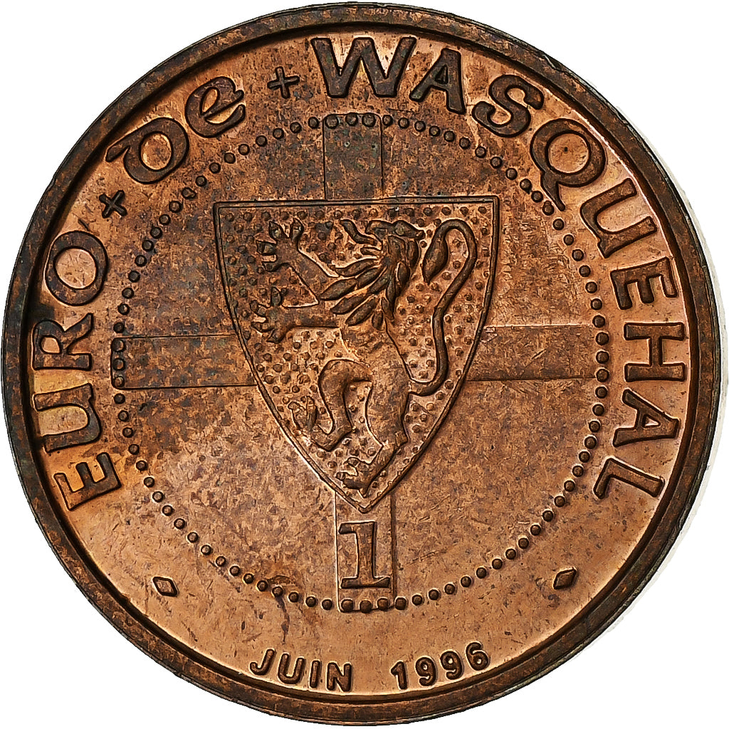 Francia, ficha, 1 Euro de Wasquehal, 1996, Rame, SPL-