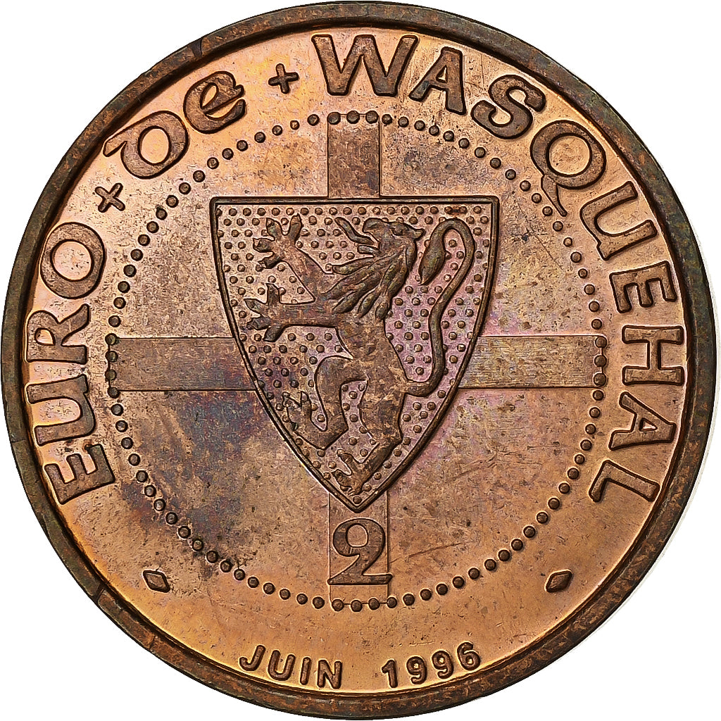 Francia, ficha, 2 Euro de Wasquehal, 1996, Rame, SPL-