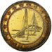 France, Jeton, 20 Euro, Ville du Havre, Pont de Normandie, 1996, Vermeil, SUP+