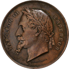 France, Médaille, Napoléon III, Exposition Universelle de Paris, 1867, Cuivre