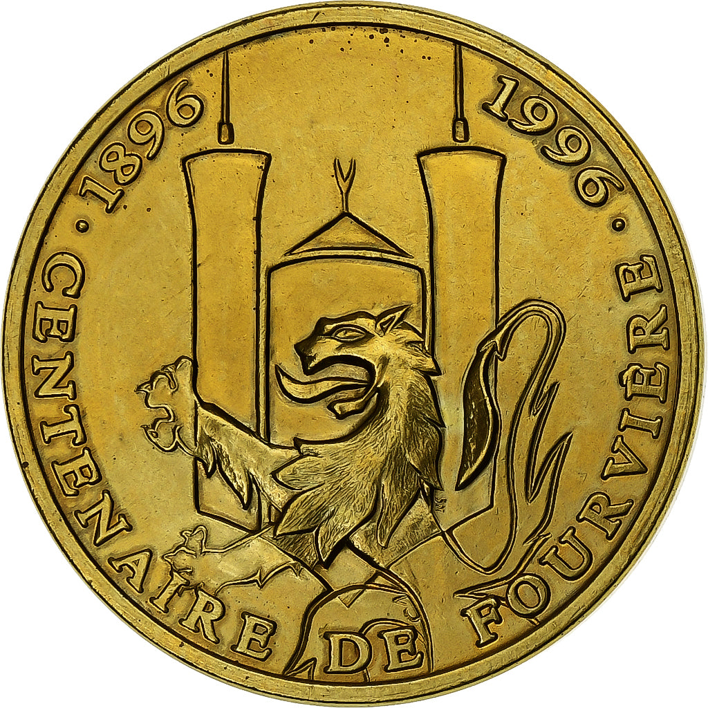 Francia, zeton, Centenaire de Fourvière, Lyon, 1996, Latón, SC