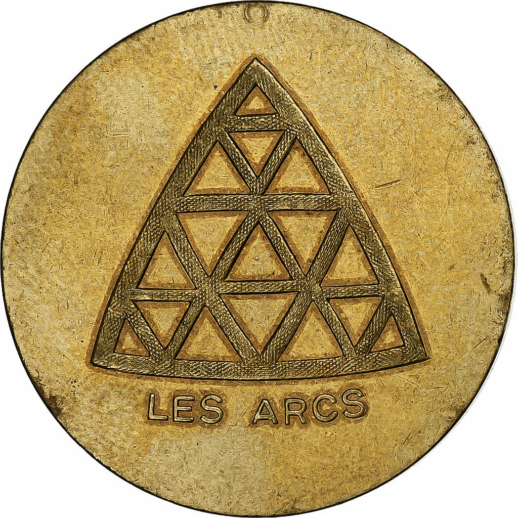Frankreich, betaalpenning, Bourg-Saint-Maurice, Les Arcs, n.d., Messing, VZ+