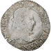 Francia, Henri III, 1/2 Franc, 1587, Tours, Plata, BC+, Gadoury:487