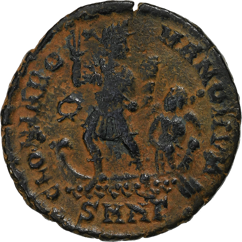 Theodosius I, Follis, 378-383, Nicomédie, Bronze, TB+, RIC:25c