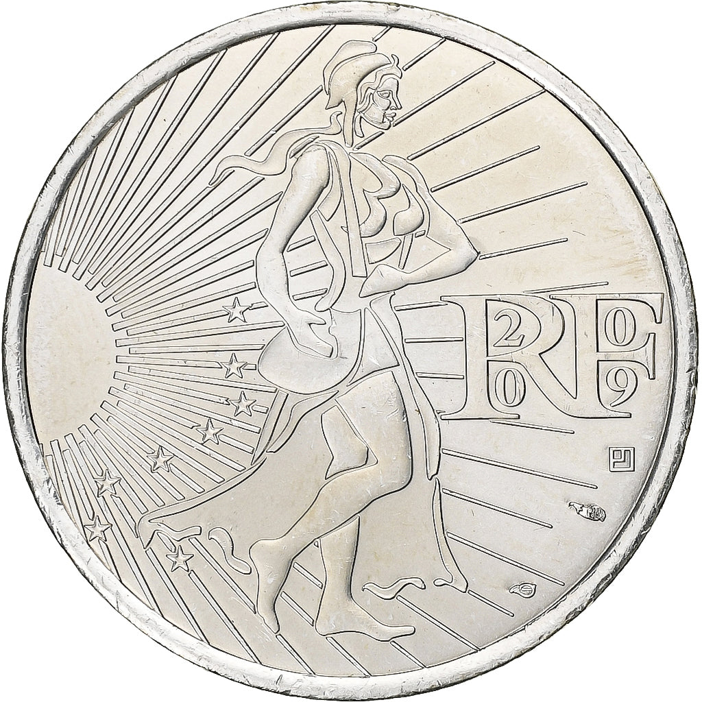 France, 10 Euro, Semeuse, 2009, MDP, Silver, MS(63)
