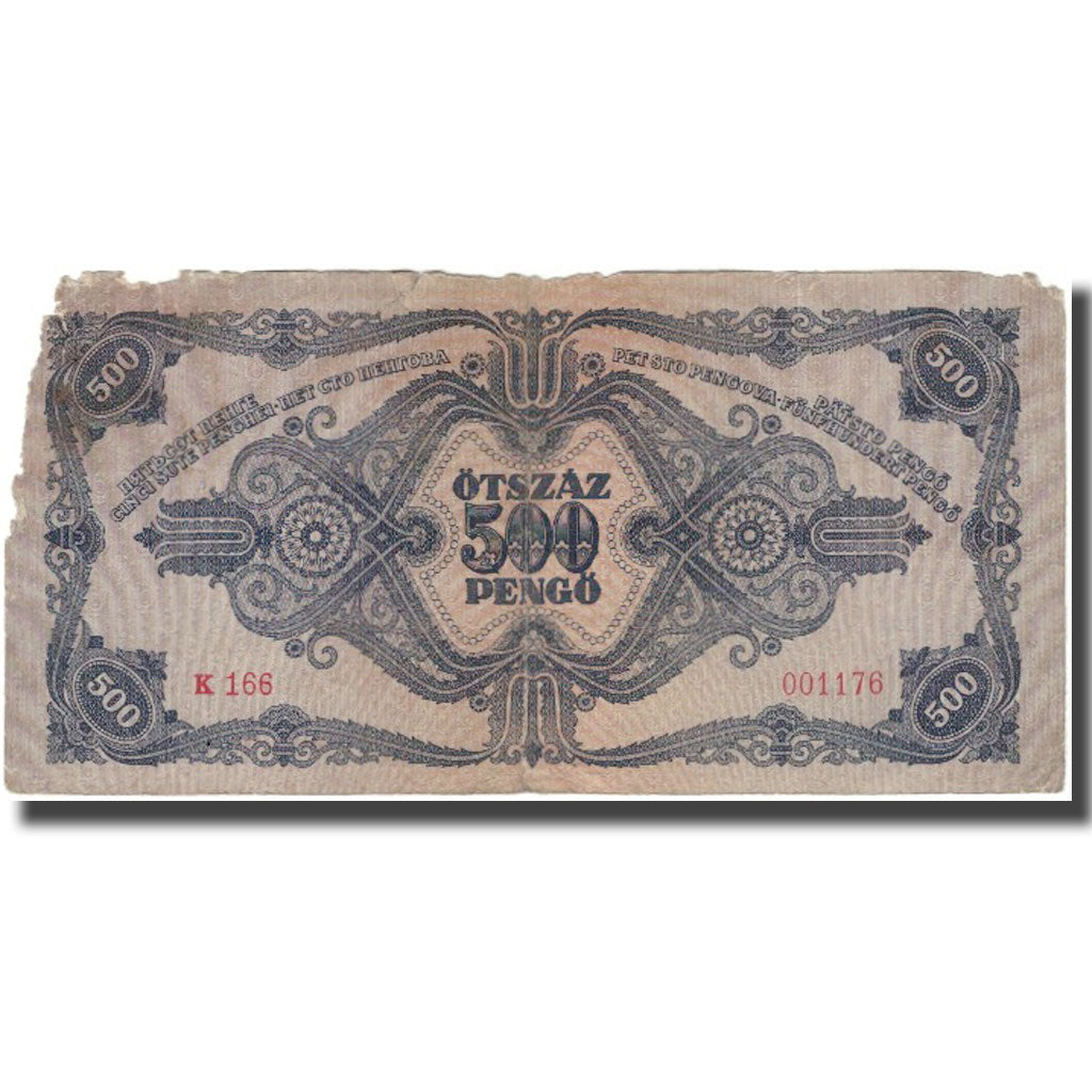 Banconote, Ungheria, 500 Pengö, 1945, KM:117a, B