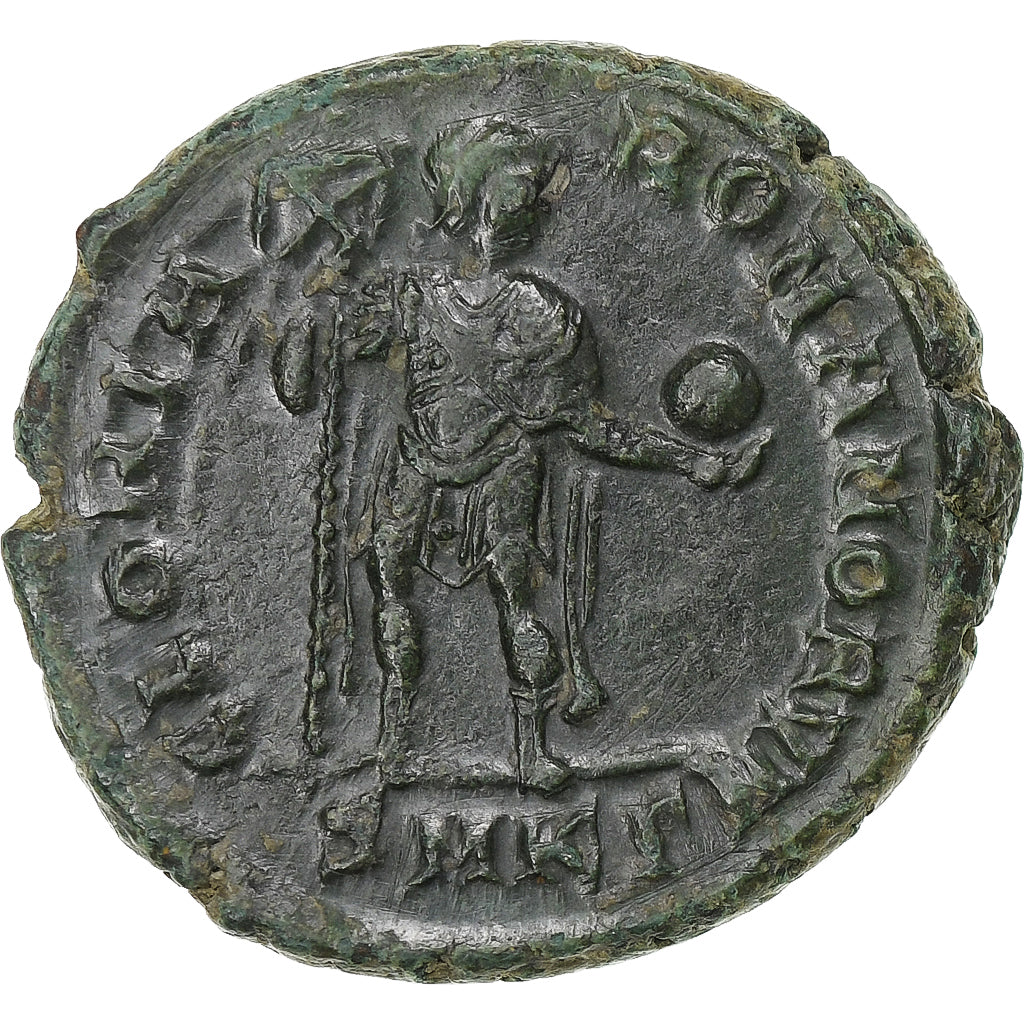 Arcadius, Follis, 392-395, Kyzikos, Brązowy, EF(40-45), RIC:27b