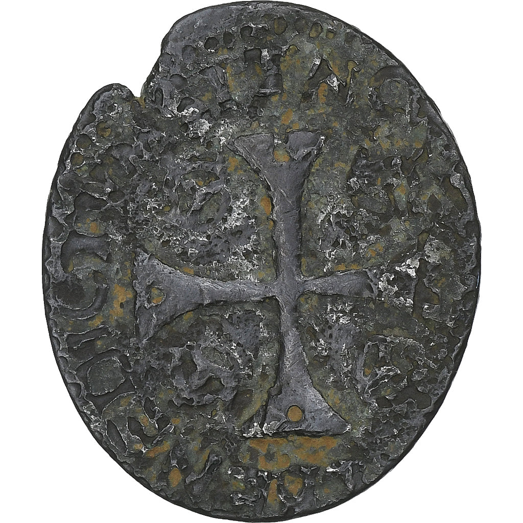 Francja, Louis XIII, Douzain, 1622-1629, Bilon, F(12-15), Gadoury:19