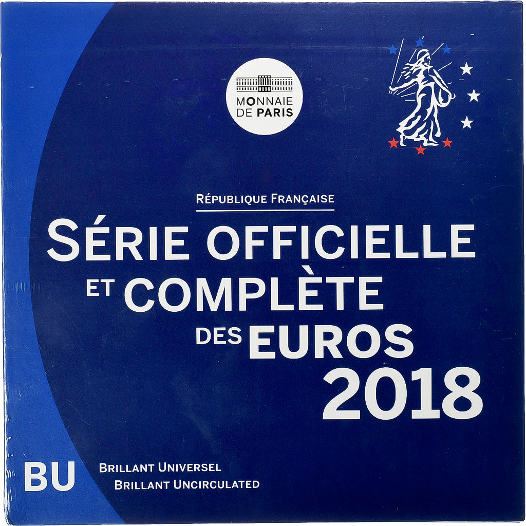 Frankrijk, Coffret 1c. à 2€, 2018, Monnaie de Paris, BU, FDC, n.v.t.