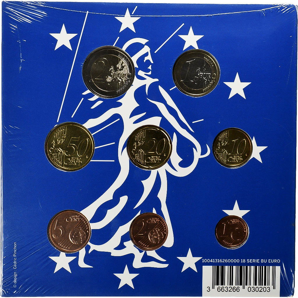 Frankrijk, Coffret 1c. à 2€, 2018, Monnaie de Paris, BU, FDC, n.v.t.