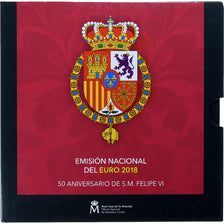 Spanien, Coffret 1c. à 2€, Felipe VI 50th Anniversary, 2018, Madrid, BU, STGL