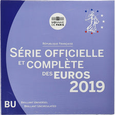 Francia, Coffret 1c. à 2€, 2019, Monnaie de Paris, BU, FDC, Sin información
