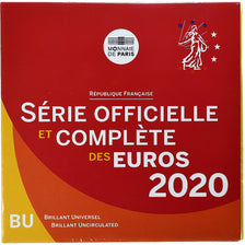 França, Coffret 1c. à 2€, 2020, Monnaie de Paris, BU, MS(65-70), N/D
