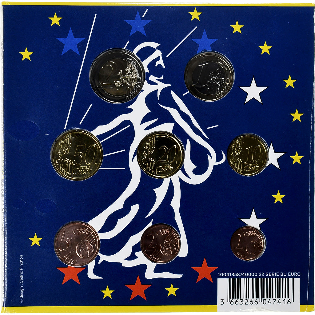 Frankrijk, Coffret 1c. à 2€, 2022, Monnaie de Paris, BU, FDC, n.v.t.