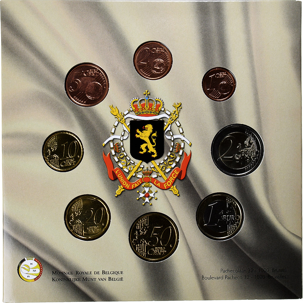 Benelux, Coffret 1c. à 2€ (x3) + CD, Les Hymnes Nationaux, 2010, BU, FDC