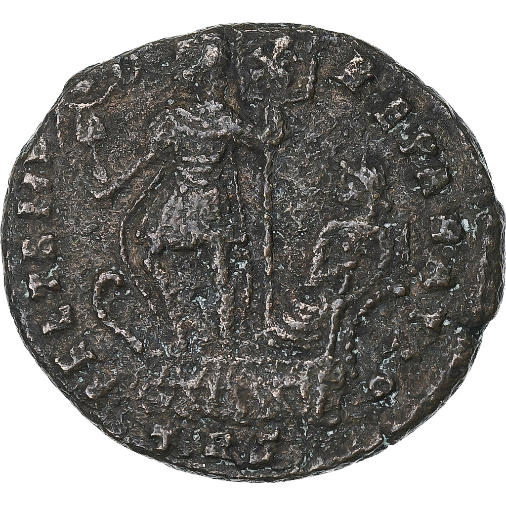 Constantius II, Centenionalis, 348-350, Treveri, Bronze, VF(20-25), RIC:214