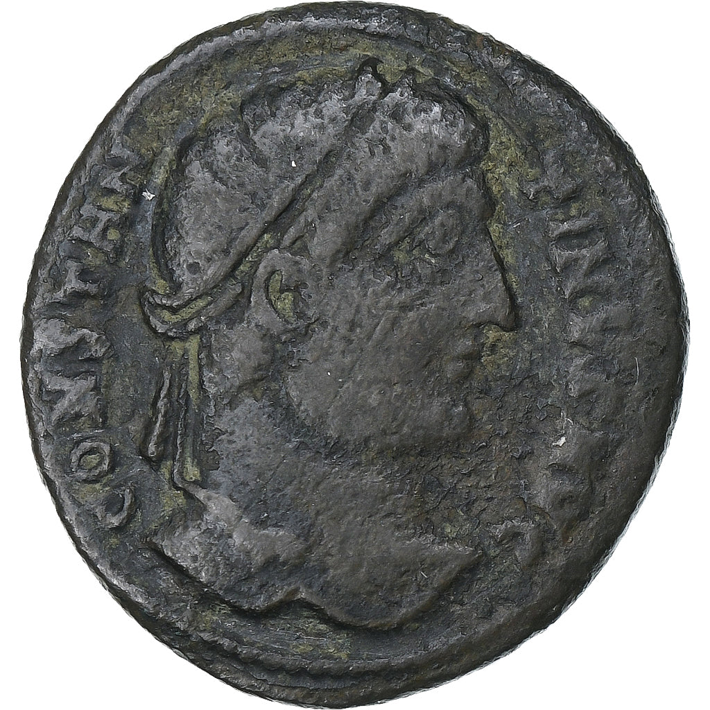 Constantijn I, Follis, 326, Heraclea, Bronzen, FR+, RIC:82