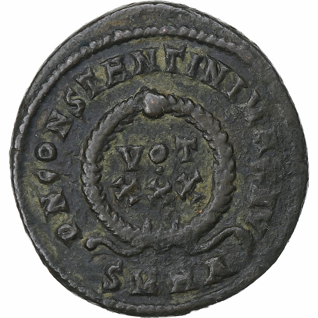 Constantijn I, Follis, 326, Heraclea, Bronzen, FR+, RIC:82