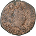 France, Henri III, Double Tournois, 1581, Angers, Cuivre, TB, Gadoury:455