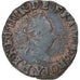 França, Henri III, Double Tournois, Bourges, Cobre, VF(20-25), Gadoury:455