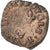 Francia, Henri III, Double Tournois, 1586, Angers, Cobre, BC+, Gadoury:455