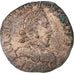 Frankrijk, Henri III, Double Tournois, 1586, La Rochelle, Koper, ZF, Gadoury:455