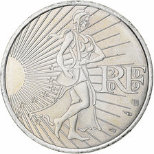 France, Semeuse, 10 Euro, 2009, Monnaie de Paris, MS(63), Silver, KM:1580