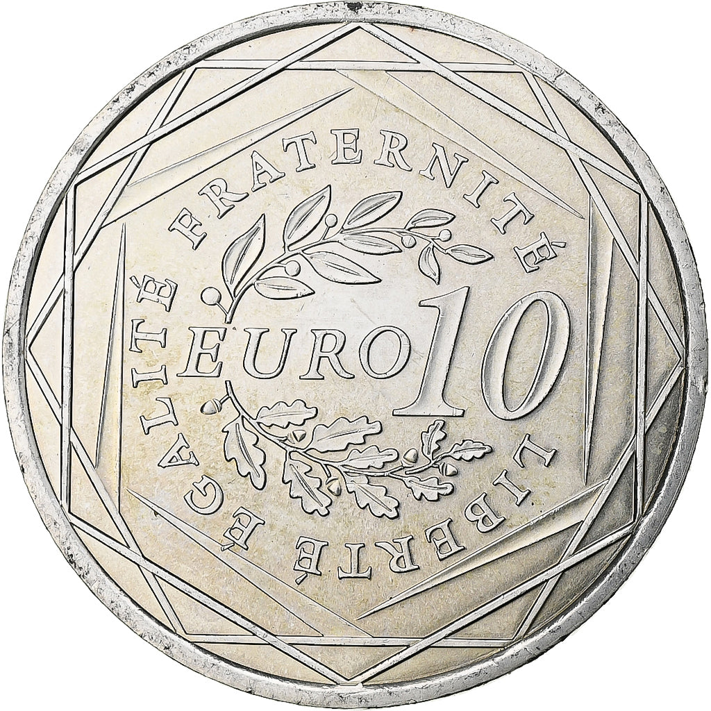 France, Semeuse, 10 Euro, 2009, Monnaie de Paris, MS(63), Silver, KM:1580