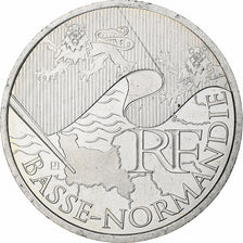 France, 10 Euro, Basse-Normandie, 2010, Monnaie de Paris, MS(63), Silver