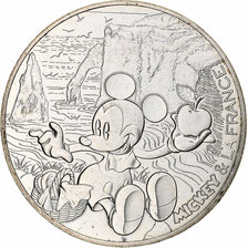 Francja, 10 Euro, Mickey, Falaises d'Étretat, 2018, Monnaie de Paris, MS(64)