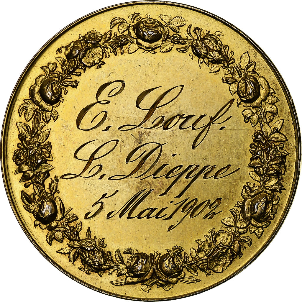 France, Medal, Mariage, La Religion les Unit, 1902, MS(60-62), Gold plated
