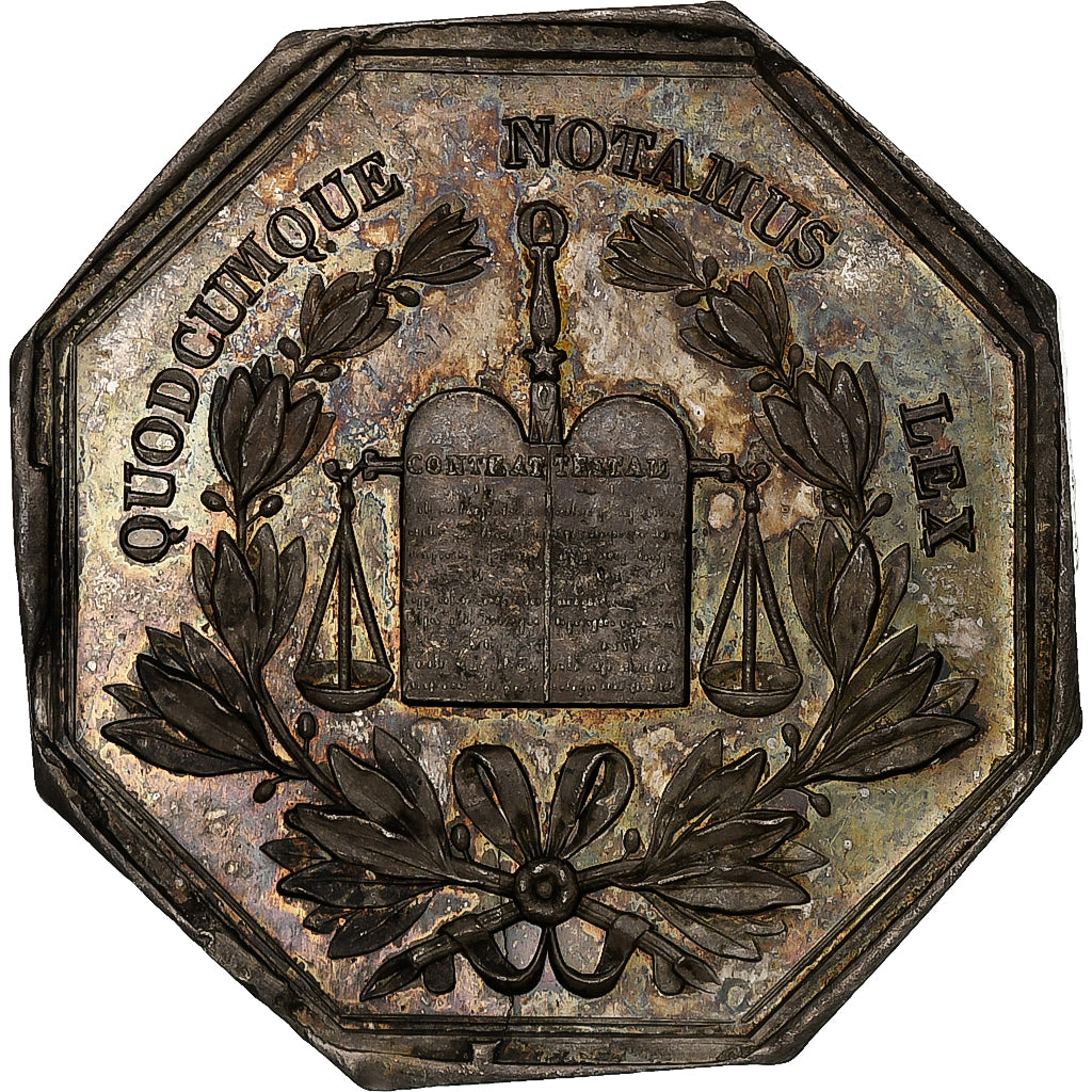 France, Token, Notaires de l'Arrondissement d'Abbeville, MS(63), Silver