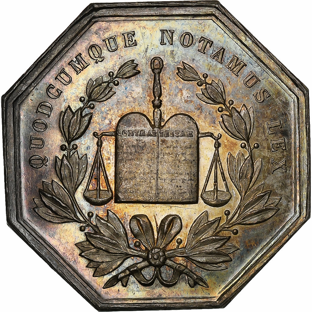 Frankreich, betaalpenning, Notaires de l'Arrondissement d'Abbeville, UNZ