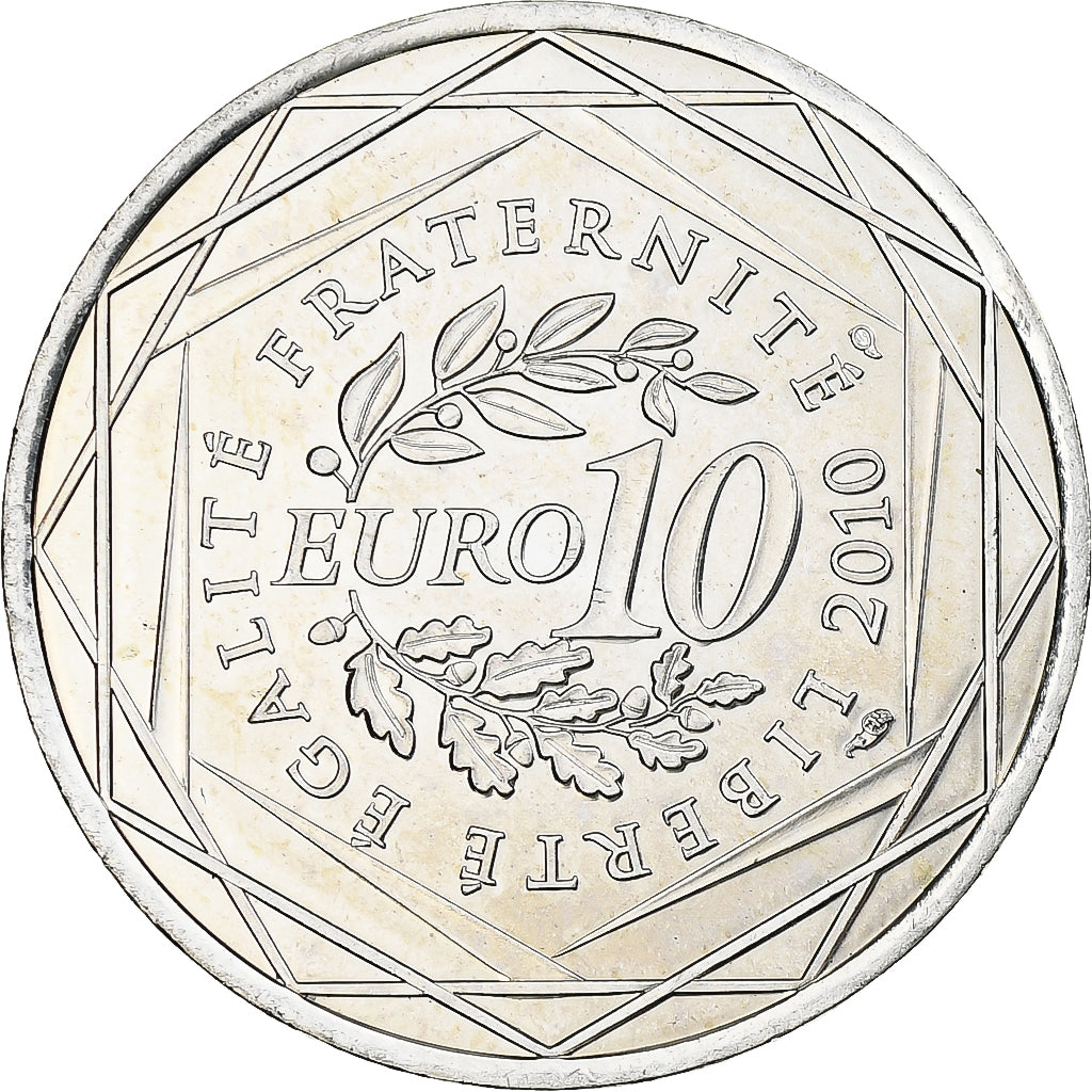 France, 10 Euro, Haute-Normandie, 2010, Monnaie de Paris, SPL+, Argent, KM:1656